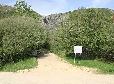 Peña del Chorro. Entrada